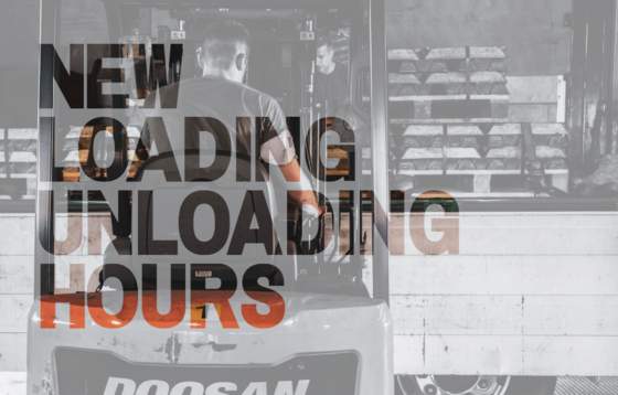 find out our new loading-unloading operning hours!